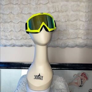 TMX Neon Yellow Ski Goggles or motor cross biking can be used for both I believe
